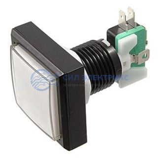 фото Кнопка GMSI-2B-S no(nc)+nc(no) white 44mm, 44 мм, белая подсветка, 2 контактных положения, кнопка с нормальным/обратным контактом