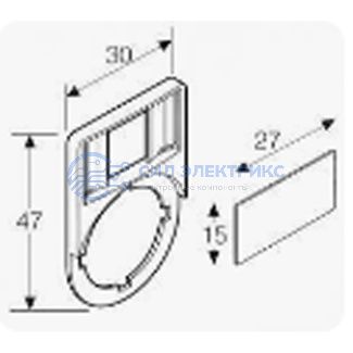 фото Держатель маркировки LH (10x25 мм)