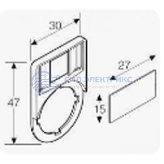 фото Держатель маркировки LH (10x25 мм)