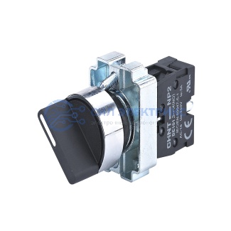 фото Переключатель NP2-BD51, 3 положения возвратом, 1НО, IP40 (R)