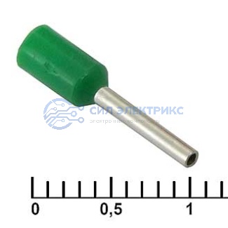 Наконечник на кабель DN00508 green (1x8mm) фото Наконечник на кабель DN00508 green (1x8mm)