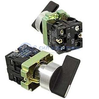 фото Переключатель поворотный, 3SA8-BJ25, 2 положения, NO+NC, 240 В, 3 А