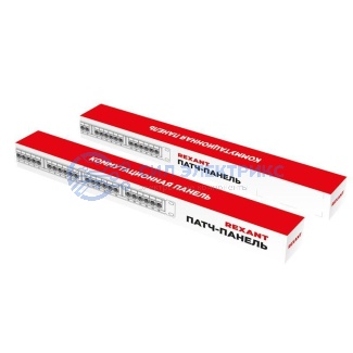 Панель коммутационная 19" PRO, 1U, 24 порта, UTP, RJ-45, CAT 6 REXANT фото Панель коммутационная 19" PRO, 1U, 24 порта, UTP, RJ-45, CAT 6 REXANT
