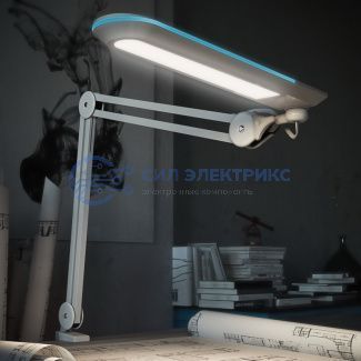 фото Лампа настольная бестеневая, струбцина, Blue Stream, 60 SMD LED, белая (9502LED,IN) REXANT