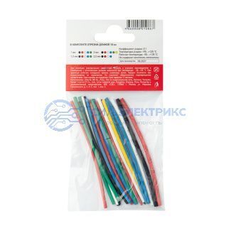 фото Набор термоусаживаемых трубок ТУТ нг №4 SMALL TUBE 2:1, упаковка 20 шт. по 10 см REXANT