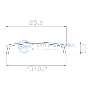 фото Рассеиватель для профиля матовый 28, 2 м REXANT