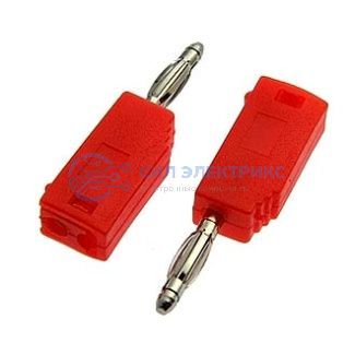 фото Штекер (гнездо, клемма) Z027 2mm Stackable Plug RED
