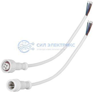 фото Герметичный разъем 4pin WP L=40 D=13mm 4*0.3mm2