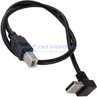фото Кабель USB2.0 A(m)angle-USB B(m) B 0.5m