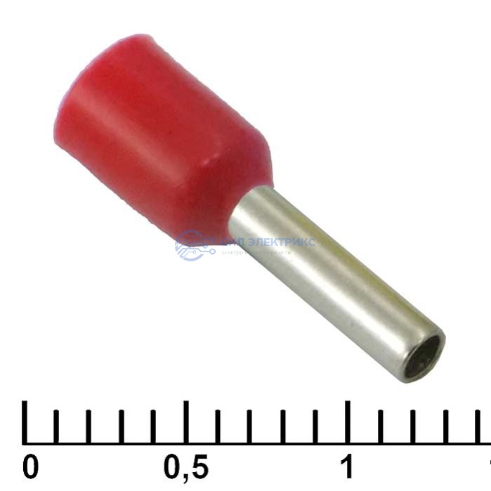 Наконечник на кабель DN01508 red (1.7x8mm) фото Наконечник на кабель DN01508 red (1.7x8mm)