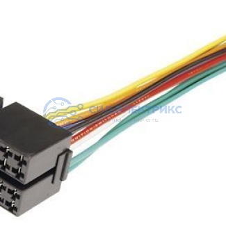 фото Разъемы для автомагнитол «Евро» ISO сдвоенное гнездо акустика+питание REXANT