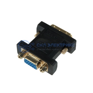 Переходник штекер DVI-I - гнездо VGA REXANT фото Переходник штекер DVI-I - гнездо VGA REXANT