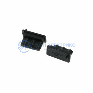 фото Разъем Rubber plug microUSB 01 black