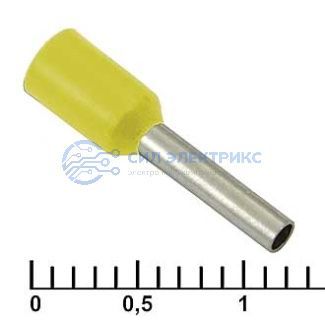 фото Наконечник на кабель DN01008 yellow (1.4x8mm)