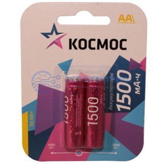 фото Аккумуляторная батарейка Космос R6 NI-MH (1500mah)