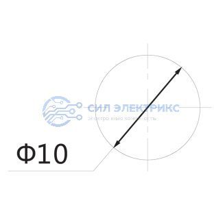 фото Индикатор Ø10 220V красный (RWE-504) REXANT