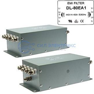 фото Трехфазный сетевой фильтр DL-80EA1, 80А, 250В