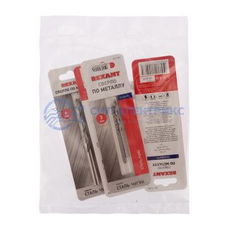 Набор сверл по металлу Слесарь Mini (P6M5) диаметр 3-4-5-6 мм (4 шт.) REXANT фото Набор сверл по металлу Слесарь Mini (P6M5) диаметр 3-4-5-6 мм (4 шт.) REXANT