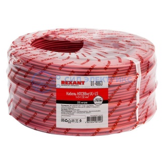 фото Кабель для пожарной сигнализации КПСВВнг(А)-LS 1x2x1,50мм², бухта 200м REXANT