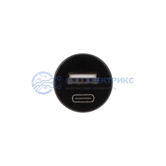 фото Автозарядка в прикуриватель REXANT АЗУ USB-A+USB-C, 2.4 A черная