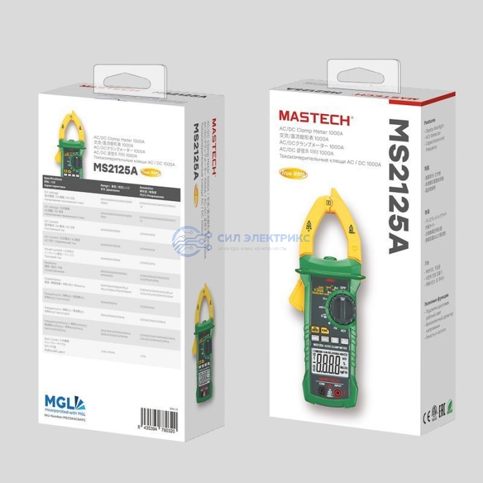 Токовые клещи MS2125A MASTECH фото Токовые клещи MS2125A MASTECH