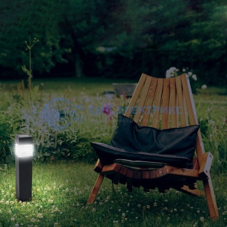 фото Садовый светильник ALBEDO Lamper LED с солнечной панелью и аккумулятором, установка в грунт, холодное белое свечение