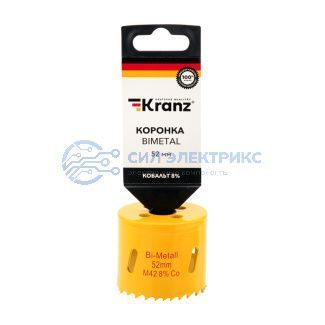 фото Коронка Bimetal 52 мм Kranz