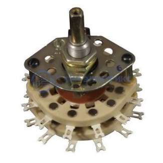 фото Переключатель ПГК‑5П4Н‑6, 5 позиций, номинальное напряжение 250 В, ток 6 А