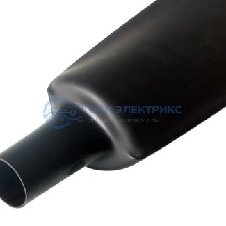 фото Трубка термоусаживаемая ТУТ нг 100,0/50,0мм, черная, упаковка 10 шт. по 1м REXANT