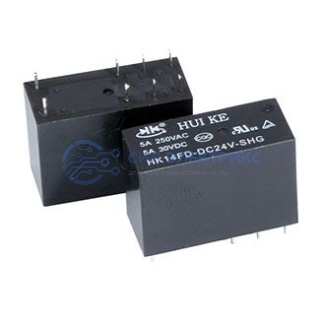 Реле HK14FD-DC24V-SHG HKE, 24VDC, 10A, тип контактов: нормально открытый (NO), сила удержания: 95 г, рабочая температура: -40°C до +85°C фото Реле HK14FD-DC24V-SHG HKE, 24VDC, 10A, тип контактов: нормально открытый (NO), сила удержания: 95 г, рабочая температура: -40°C до +85°C