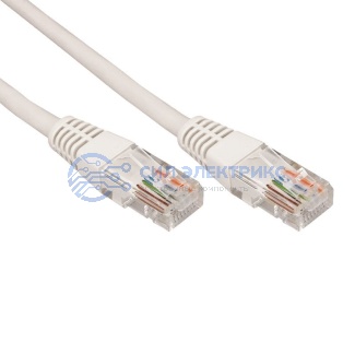 фото Патч-корд U/UTP REXANT категория 6A (10G), RJ45-RJ45, неэкранированный, 28AWG, LSZH, серый, 5 м