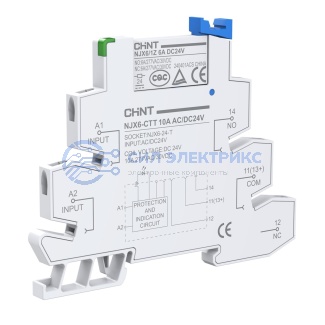 фото Интерфейсное реле в сборе NJX6-CTL 6A AC/DC24В винт. (R)