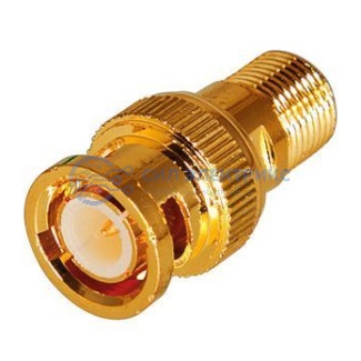 Переход гнездо F - штекер BNC GOLD REXANT фото Переход гнездо F - штекер BNC GOLD REXANT