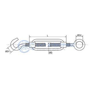 фото Талреп крюк-кольцо DIN 1480 М5