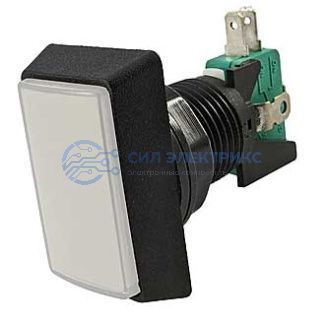 фото Кнопка GMSI-3B-R no(nc)+nc(no) white, белая подсветка, 3 контактных положения, кнопка с нормальным/обратным контактом, 50 мм