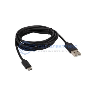 Кабель USB-micro USB/PVC/black/1,8m/REXANT фото Кабель USB-micro USB/PVC/black/1,8m/REXANT