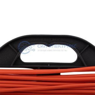 фото Удлинитель-шнур на рамке PROconnect ПВС 2х0.75, 20 м, б/з, 6 А, 1300 Вт, IP20, оранжевый (Сделано в России)