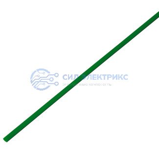 фото Трубка термоусаживаемая ТУТ 2,0/1,0мм, зеленая, упаковка 50 шт. по 1м, PROconnect