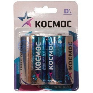 Батарейка Космос LR20 2*BL фото Батарейка Космос LR20 2*BL