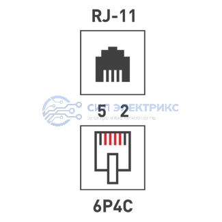 фото Rexant Переходник телефонный, (штекер 6Р-4С (RJ-11) - 3 гнезда 6Р-4С (RJ-11))