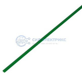 фото Трубка термоусаживаемая ТУТ нг 2,5/1,25мм, зеленая, упаковка 50 шт. по 1м REXANT