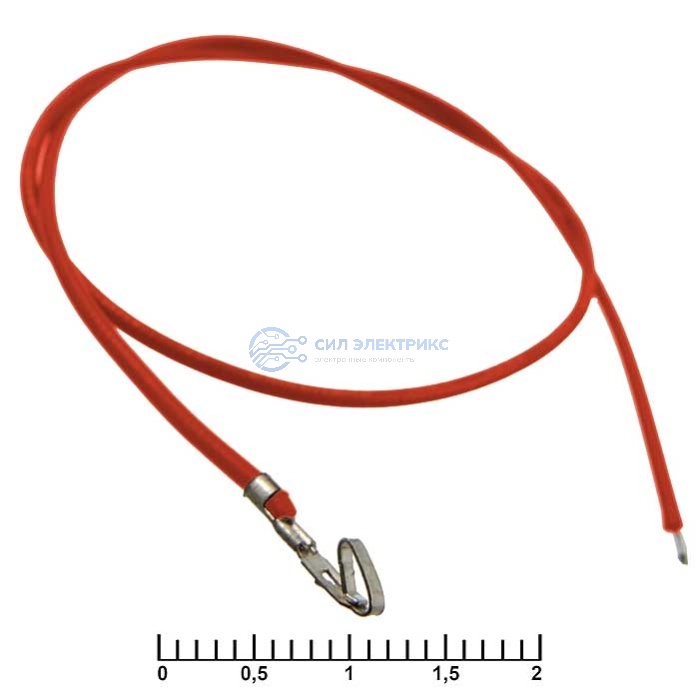 Разъем питания низковольтный HU 2,54 mm AWG26 0,3m red фото Разъем питания низковольтный HU 2,54 mm AWG26 0,3m red