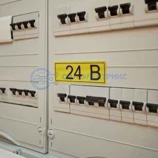 фото Наклейка знак электробезопасности «24 В» 35х100 мм REXANT (7 шт на листе)