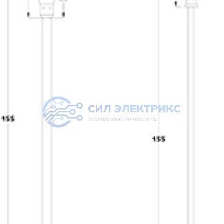 фото Соединительный кабель (2pin) герметичный (IP67) 2х0.35мм² прозрачный REXANT