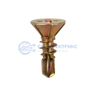 фото Саморез оконный KRANZ сверло, 3.9х13, желтый цинк, короб (500 шт./уп.)