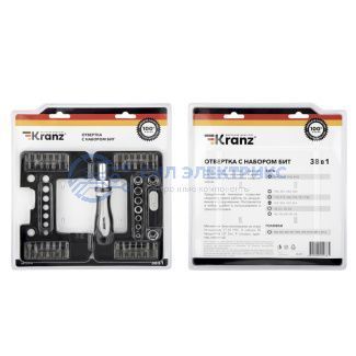 фото Набор отверток 38 предметов в кейсе KRANZ