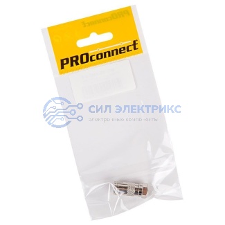 фото Переходник антенный, (штекер F - гнездо TV), (1шт.) (пакет) PROconnect