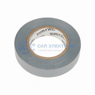 фото Изолента ПВХ 0,13х15 мм, 25 м, серая KRANZ
