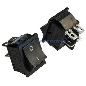 Клавишный переключатель KCD4-201-C3-B/4P, on-off, черный, номинальное напряжение 250 В, ток 6 А фото Клавишный переключатель KCD4-201-C3-B/4P, on-off, черный, номинальное напряжение 250 В, ток 6 А