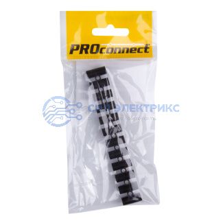 фото Колодка клеммная КВ-6 PROconnect, 6А, 6 мм², PP (полипропилен), черная, индивидуальная упаковка, 1 шт.